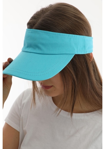 Uv Koruyuculu Unisex Siperlikli Turkuaz Şapka Turkuaz