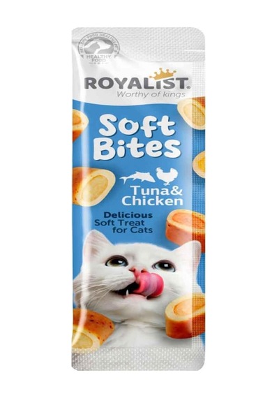 Kedi Ödülü Soft Bites Tuna Balıklı Tavuklu 10 Gr