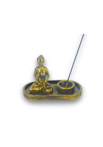 Yogacı Kız Çubuk Tütsülük Ve Tealight Altın