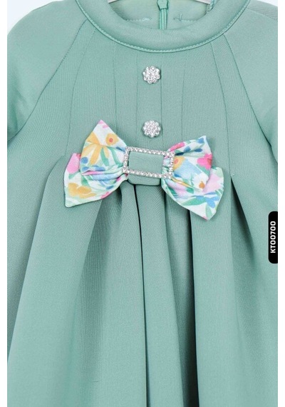 Xo Kids Kız Çocuk Elbise 2-7 Yaş 10057 Yeşil