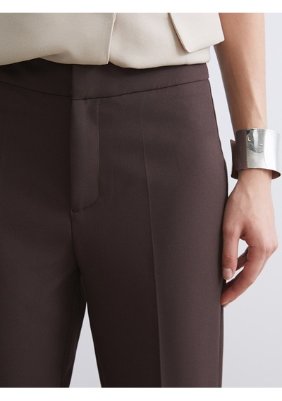 Lcw Vision Kahverengi Dar Fit Kadın Pantolon