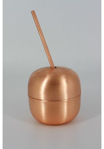 Turna Bakır Apple Cocktaıl Pipetli Düz 250 ML Oksit Turna0485-4