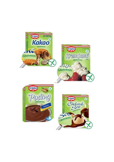 4 Lü Glutensiz Set Kakao+çikolatalı Sos+krem Şanti+puding - 817508015