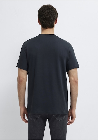 Mavi - Mavi Black Baskılı Siyah Tişört 0613270-71379