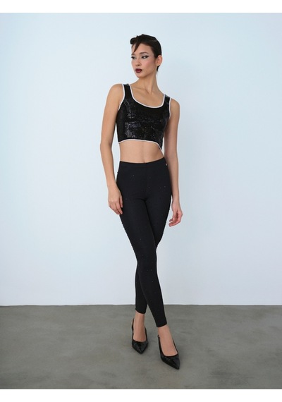 Slim Fit Kadın Tayt Siyah