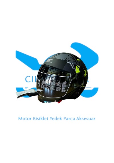 Yarım Kask Camıyla Beraber Karışık Renk