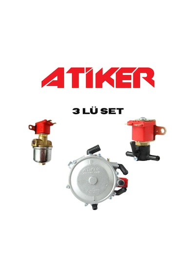 Atiker 90 Kw Karbüratörlü Regulatör Gaz Kesici Benzin Kesici 3'lü Set