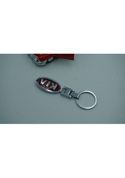 Dk Kia Uyumlu Logo Krom Metal Çift Yön Anahtarlık New Style
