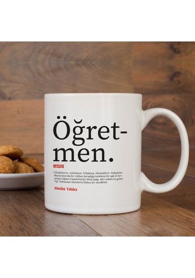 Lügatçe Öğretmen Isme Özel Kupa