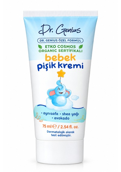 Dr. Genius Özel Formül Organik Sertifikalı Bebek Pişik Kremi - 75 Ml