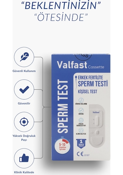 Erkek Fertilite Kiti - Evde Hızlı Hücre Yoğunluğu Kontrol Ve Ön Tarama Testi - 1 Adet