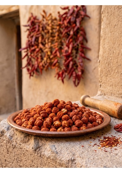 Özel Baharatlı Acılı Leblebi - Çıtır Taneli, Gurme Lezzet 500g 500 G