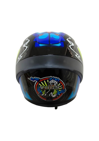 Ws-210 Güneş Vizörlü Çene Açılır Kask Mavi Sarı Şeffaf Vizörlü İtaly Dizany Çok Renkli