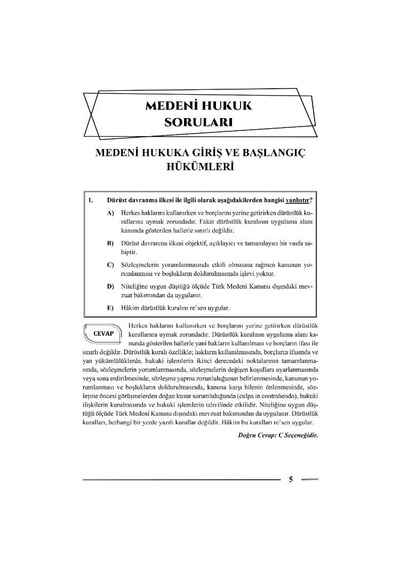 Hakimlik Medeni Hukuk Soru Bankası 22. Baskı Monopol Yayınları