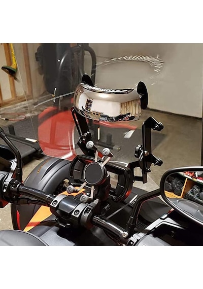 Motosiklet 180 Derece Geniş Açılı Dışbükey Görüş Aynası,ön Cam Dikiz Aynası -arasmoto