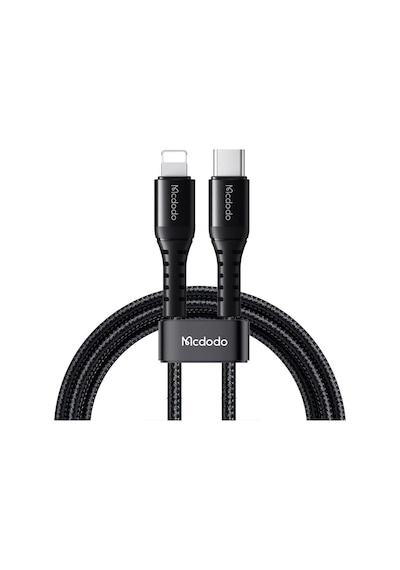 Mcdodo CA-5631 36W 3A Type-c To Lightning Şarj ve Data Kablosu 1 M Siyah