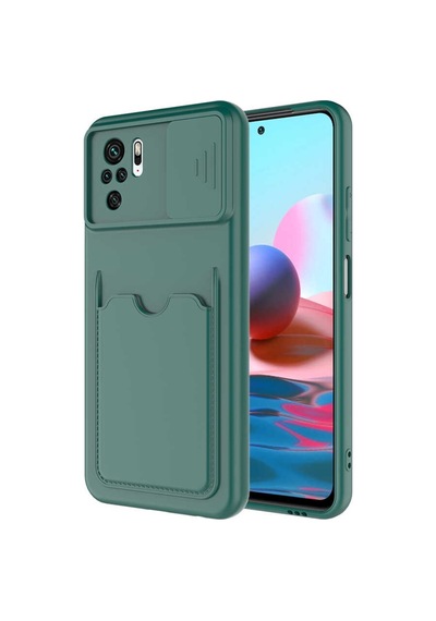 Xiaomi Redmi Note 10S Kılıf Zore Kartix Kartlık Bölmeli Kılıf