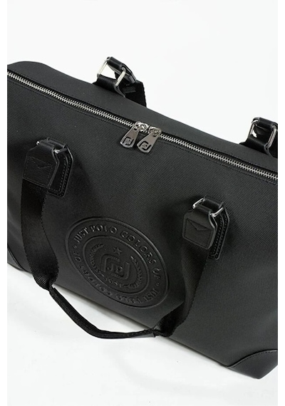 Just Polo Kadın Büyük Valiz Boy Ayarlanabilir Askılı Lüks El Ve Omuz Çantası Shopper Ebat: 33 X 40 Cm Siyah