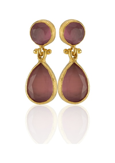 Kadir Jewellery 22 Ayar Altın Kaplama Vintage Küpe -el İşçiliği Ve Hipoalerjenik Küpe Pembe 25104788