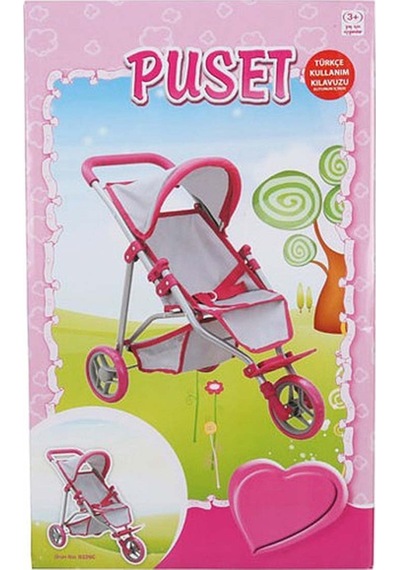 Nessiworld 3 Tekerlekli Pembe Gri Puset