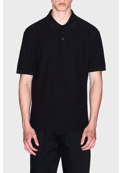 Armani Exchange Erkek Polo Yaka T Shirt Xm001882 Af10337 Fc022 Siyah SIYAH
