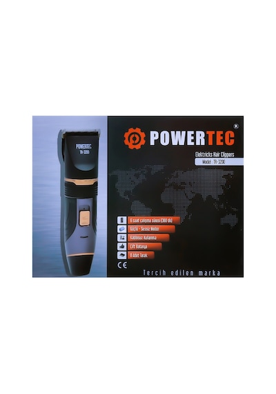 Powertec TR-3200 Profesyonel Şarjlı Saç Sakal Tıraş Makinesi