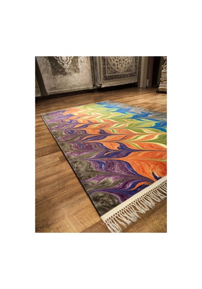 Ebru 9905c Multi Halı Çok Renkli