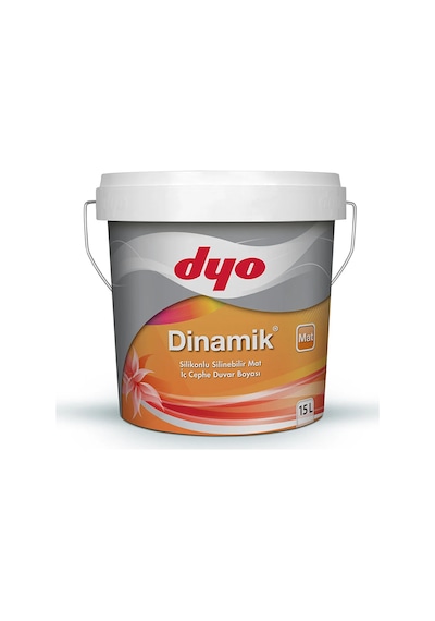 Dyo 8585 Badem 15lt Dinamik Mat Silikonlu Silinebilir İç Cephe Duvar Boyası 15 L