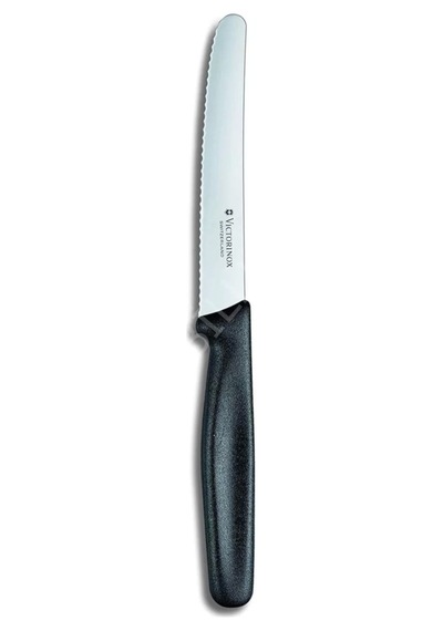 2 Li Siyah Set 11 Cm. Tırtıklı Küt Bıçak 2 Ad.