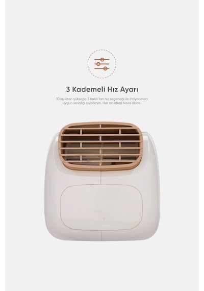 Fressi Jaf28 Taşınabilir Masaüstü Bej Usb Fan