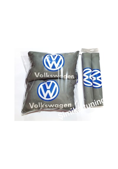 Volkswagen Vw Araç Boyun Yastık Ve Kemer Konfor 2 Li Set (301284997)