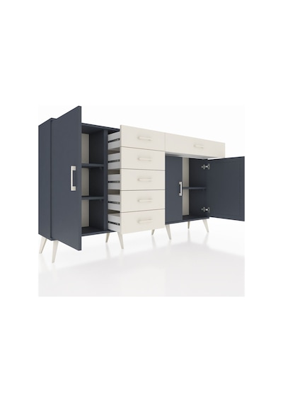 Arges Konsol 3 Raflı 6 Çekmeceli 3 Kapaklı 176x30x99 Antrasit-antrasit/aytaşı Antrasıt/aytası - Antrasıt Arges Konsol 3 Raflı 6 Çekmeceli 3 Kapaklı 176x30x99 Antrasit-antrasit/aytaşı Antrasıt/aytası - Antrasıt