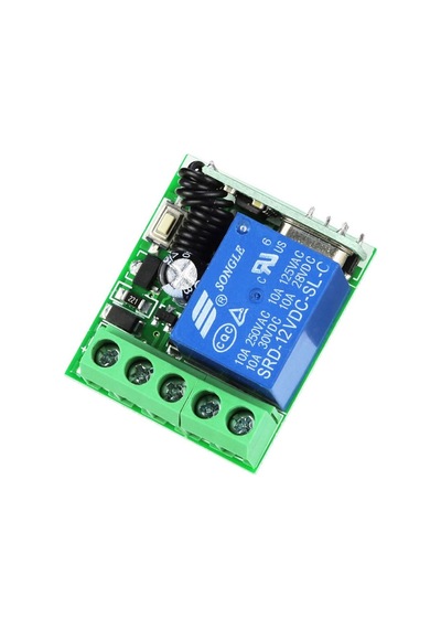 433mhz Rf 1 Uyumlu Kanal Modül Dc 12v Kablosuz Pompa Fan Lamba Perde Akıllı Ev Garaj Bariyer Kapı