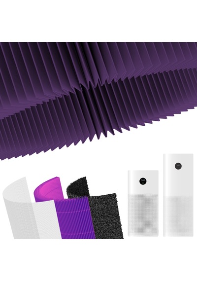 Srfn Ticaret Xiaomi Mi Air Purifier 3 Uyumlu Entegre Aktif Karbon Çekirdek Filtreli Anti Bakteriyel Silindirik Hepa Filtre