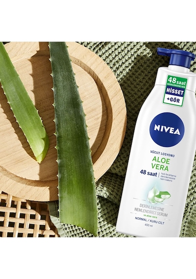 Nivea Aloe Vera Nemlendirici Serum Vücut Losyonu 2 x 400 ML