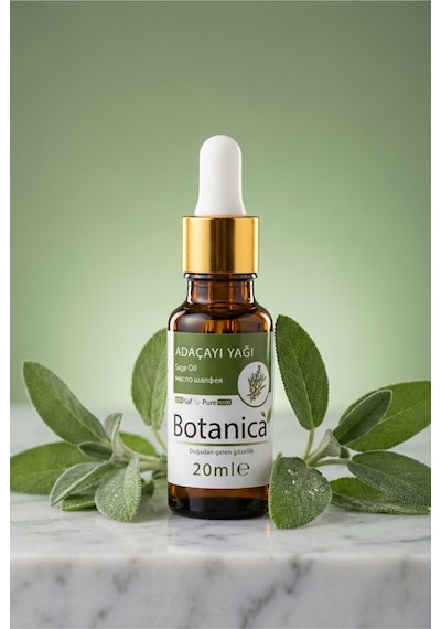 Botanica %100 Saf Adaçayı Yağı Karşıtı Cilt Temizleyici Arındırıcı Doğal Uçucu Bitkisel 20 Ml 20 ML