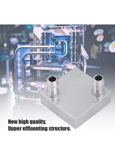 4x4cm Sıvı Su Aluminyum Soğutucu Blok 90 Derece Bilgisayar Cpu Grafik Gpu Anakart Xbox Lazer Kafa Soğutma Radyatör