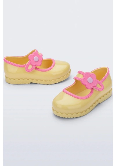 Melissa Mini Kız Bebek Hip Ballerina Renkli Sarı Şık Ayakkabı-14713