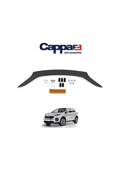 Cappafe Kia Sportage Ön Kaput Koruyucu Rüzgarlık 4Mm Abs 2016-