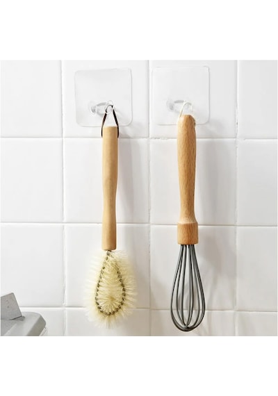 Güçlü Yapışkanlı Banyo Mutfak Ürün Priz Askılığı 1 Adet-al4268 Şeffaf