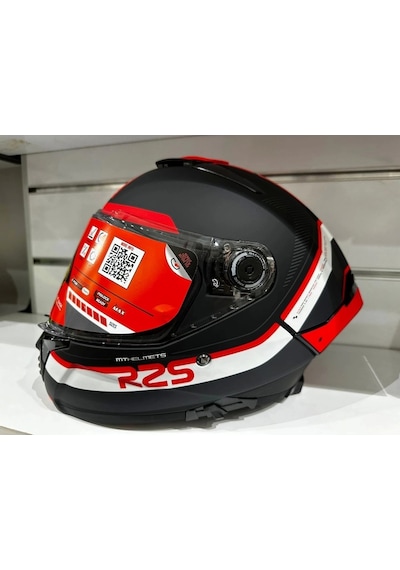 Mt Helmets Mt Thunder 4 Sv R25 B5 Motosiklet Kaskı Mat Siyah - Kırmızı