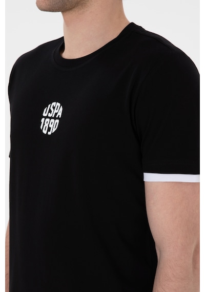 U.S. Polo Assn. Erkek Regular Fit Bisiklet Yaka Siyah Tişört 50306900-VR046