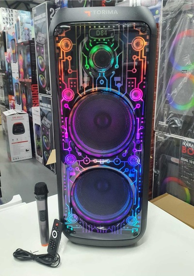 Büyük Boy Kablosuz Mikrofonlu Bluetooth Hoparlör Şarjlı Taşınabilir Speaker Party Box