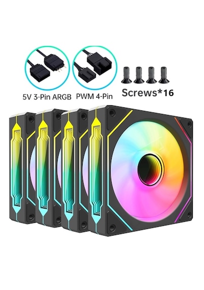 Archon Spectre Pro Rb120 Argb Pwm 4x 12cm Kasa Fan Seti 4 X 120 Mm