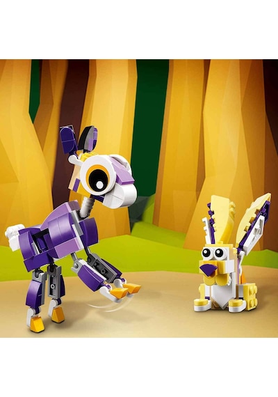 LEGO® Creator 3’ü 1 arada Fantastik Orman Yaratıkları 31125 7+ Yaratıcı Oyuncak Yapım Seti - 175 Parça