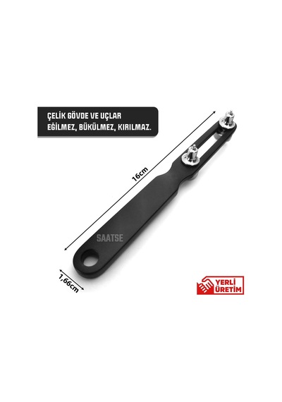 52mm Profesyonel Çelik Saat Tamiri Arka Kapak Açma Anahtarı