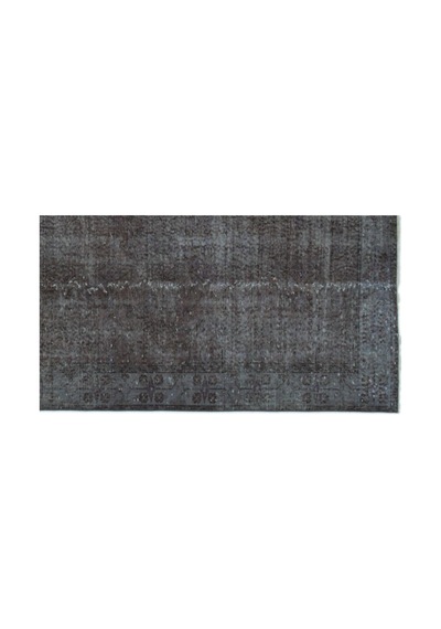 El Dokuması Vintage Yün-pamuk Gri Halı 22748 152 X 275 Cm