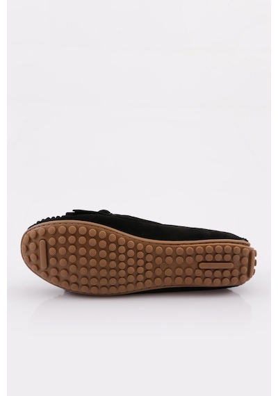 Dgn K118 Kadin Püskül Detayli Loafer Ayakkabi K118-1774-R1680 Siyah