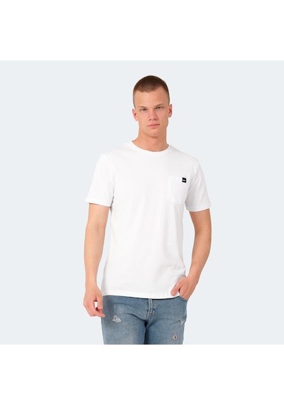 Slazenger VESELA Erkek Cepli Beyaz Tişört