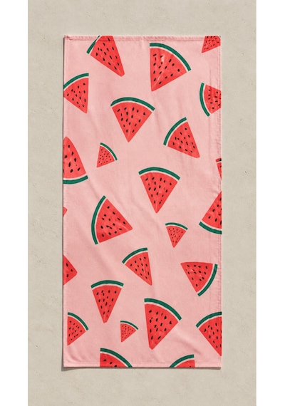 75x150 Plaj Havlusu Yumuşak Dokulu Emici Deniz Ve Havuz Havlusu Pembe